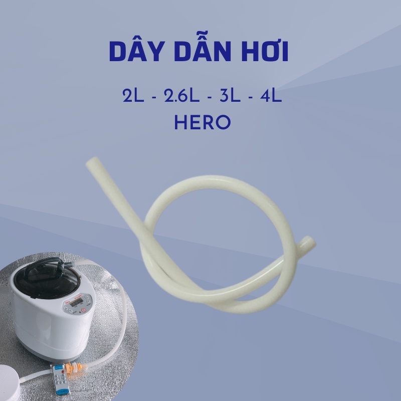 Dây Dẫn Hơi Cao Su Chịu Nhiệt, Dùng Lắp Đặt Lều Xông Hơi Và Nồi Tạo Hơi 2L, 2.6L, 3L, 4L