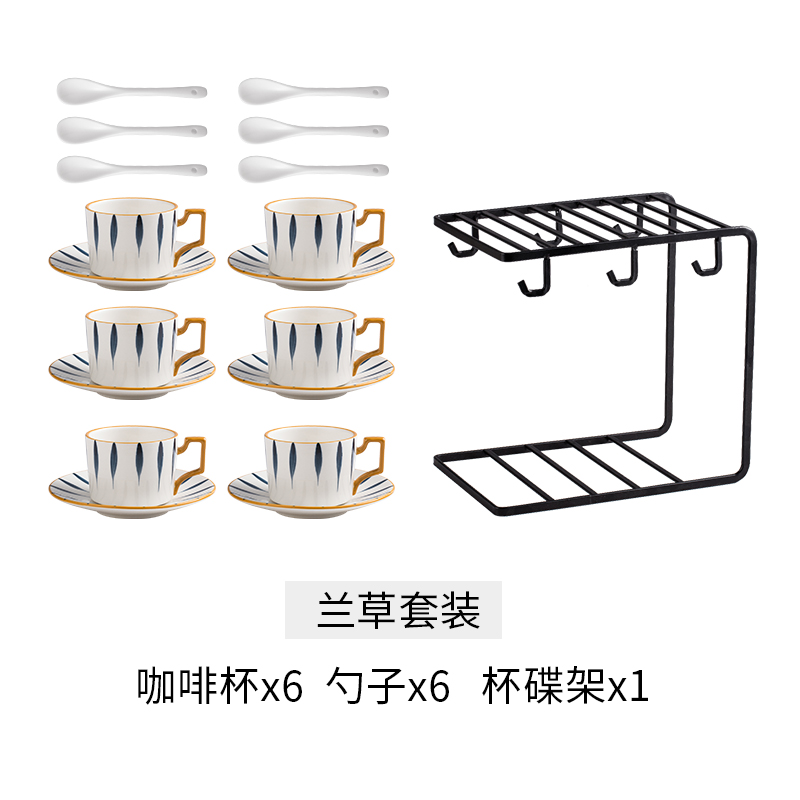 Bộ đĩa đựng cốc cà phê vẽ tay kiểu Nhật Bộ đồ dùng pha trà dùng cho gia đình buổi chiều bằng gốm Sứ kết hợp cốc ly