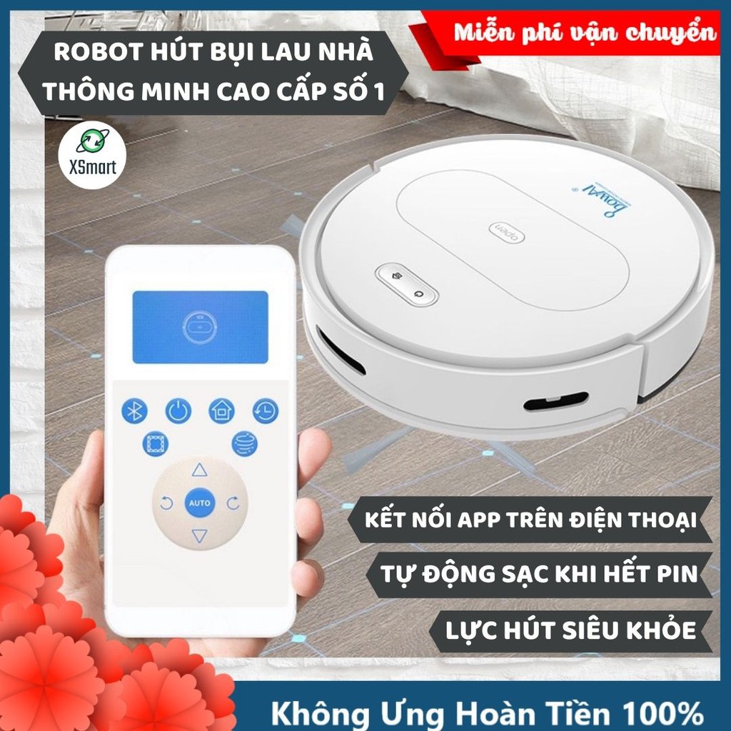 ┅ROBOT Hút Bụi Lau Nhà Tự Động Siêu Thông Minh Bowai OB11 Premium Có App, Tự Động Sạc Pin Làm Sạch Bụi Bẩn Lông Tóc