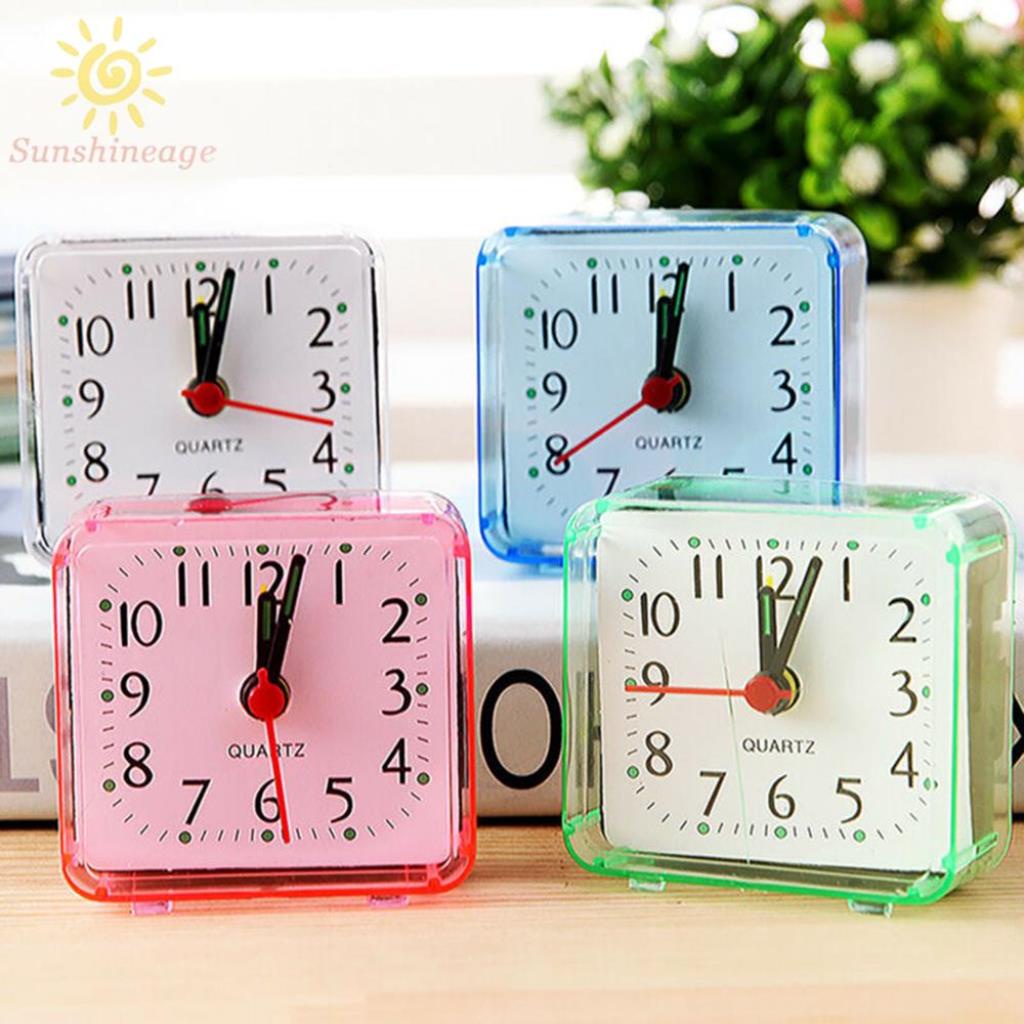 Đồng hồ báo thức mini, đồng hồ để bàn đẹp cute giá rẻ Kaka Decor - Tặng Pin