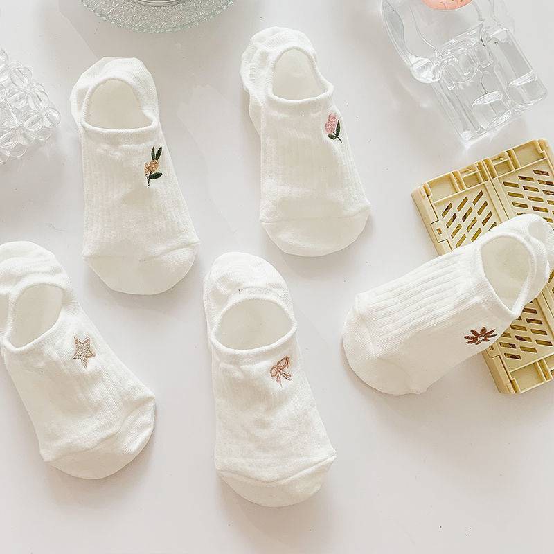 Tất / Vớ Hài Nữ Cute Cotton Thoáng Khí Sinicon Chống Tuột Gót (1 đôi)