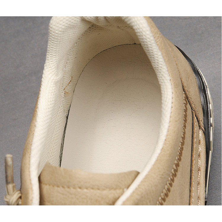 Giày thể thao nam da trơn PVC, Sneaker nam basic đế bằng, Giày da nam thanh lịch đi làm | BigBuy360 - bigbuy360.vn