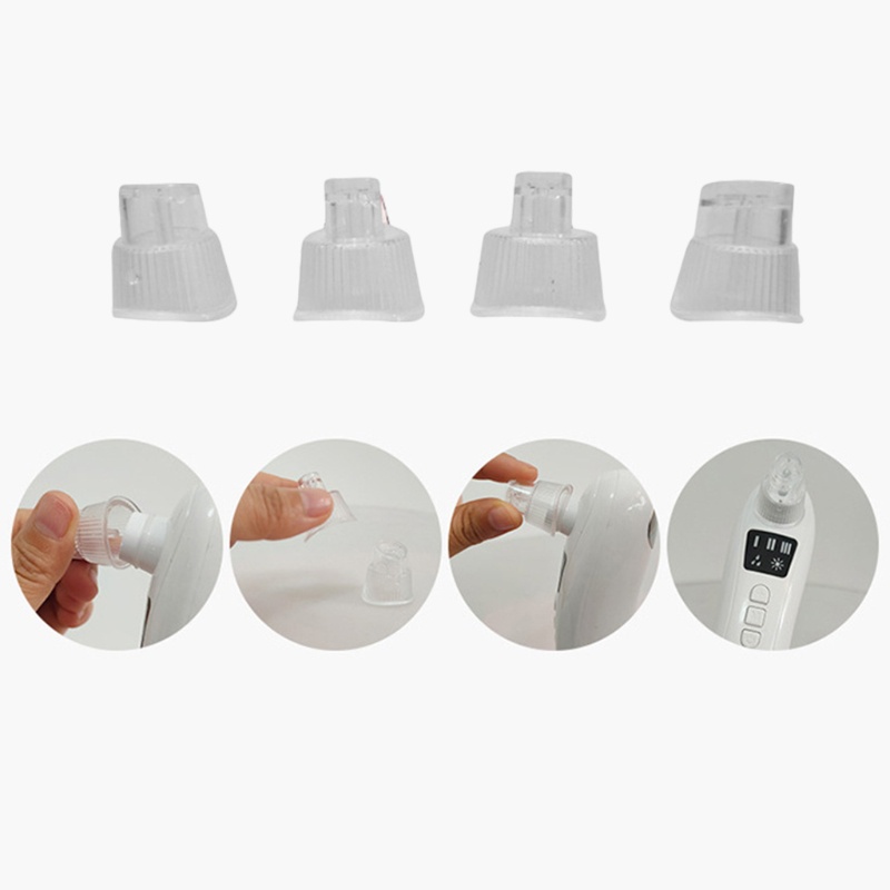 Máy Hút Mụn Điện Làm Sạch Lỗ Chân Lông 3 Chế Độ Kèm 4 Đầu Dò
