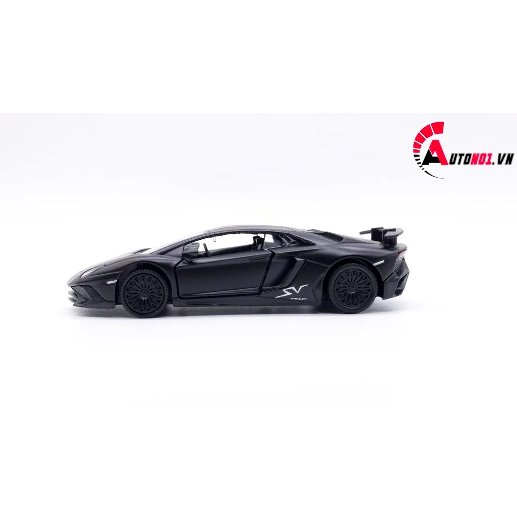 MÔ HÌNH XE LAMBORGHINI AVENTADOR LP750-4 SV COUPE BLACK 1:36 SCALE MODEL 7591