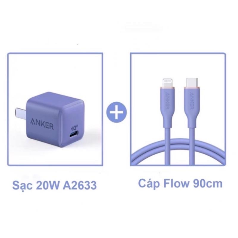 Bộ sạc nhanh Anker Powerport III Nano 20W kèm cáp B86626 bảo hành 18 tháng