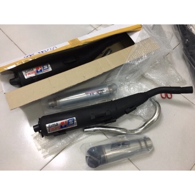 Pô uma gắn xe exciter 150, exciter 135, winer sonic FULL CỔ