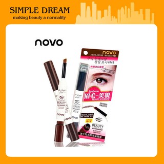 NOVO Eyebrow Pencil Eyebrow Cream Double Head Long-Lasting Easy Dyeing