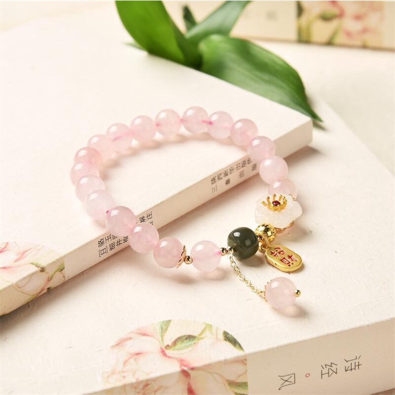 Vòng Đeo Tay Chuỗi Hạt Đính Hoa Xinh Xắn Dành Cho Nữ