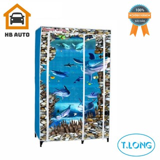 Tủ Vải Thanh Long 01 (100 x 46 x 175cm) là sản phẩm có lớp vỏ áo bằng vải không dệt bền đẹp, khung sắt chịu lực tốt