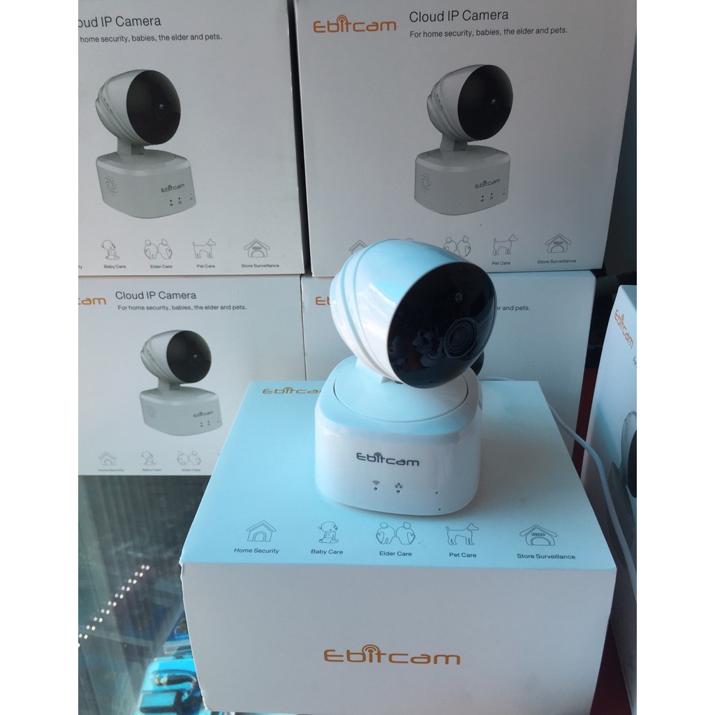 [FREESHIP 99K]_[TẶNG THẺ NHỚ 32GB] Camera IP WIFI EBITCAM E2 1.0 (Trắng).Hàng Phân Chính Hãng