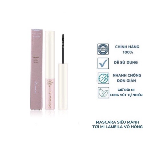 Mascara Siêu Mảnh tơi mi Lameila vỏ Hồng A140