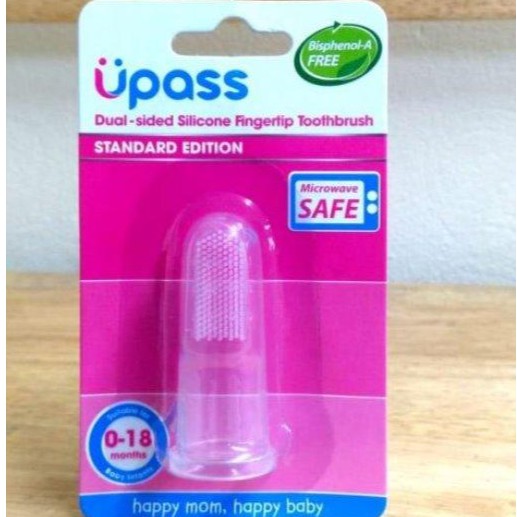 Rơ lưỡi, bàn chải đánh răng xỏ ngón cho bé (hàng cao cấp Upass)