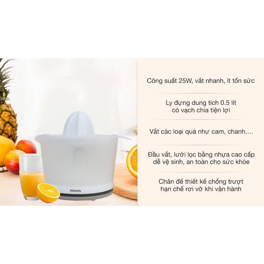 Máy vắt cam Philips HR-2738 - Hàng chính hãng