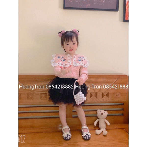 Áo len cadigan bé gái cao cấp