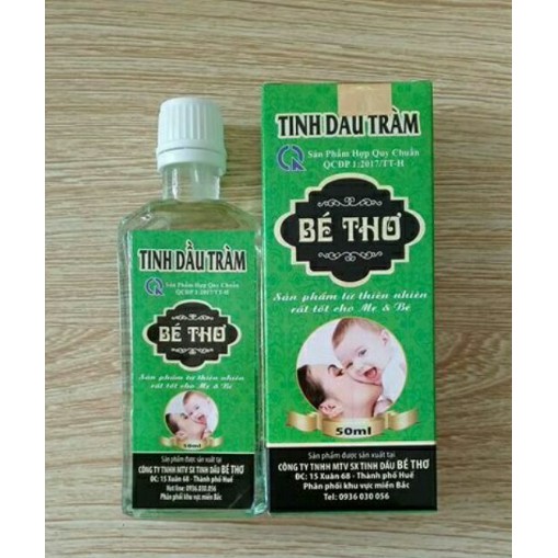 Tinh Dầu Tràm Bé Thơ Chai 50ml và 100ml (Có Tem Chống Hàng Giả Của Công ty TNHH MTV SẢN XUẤT TINH DẦU BÉ THƠ)