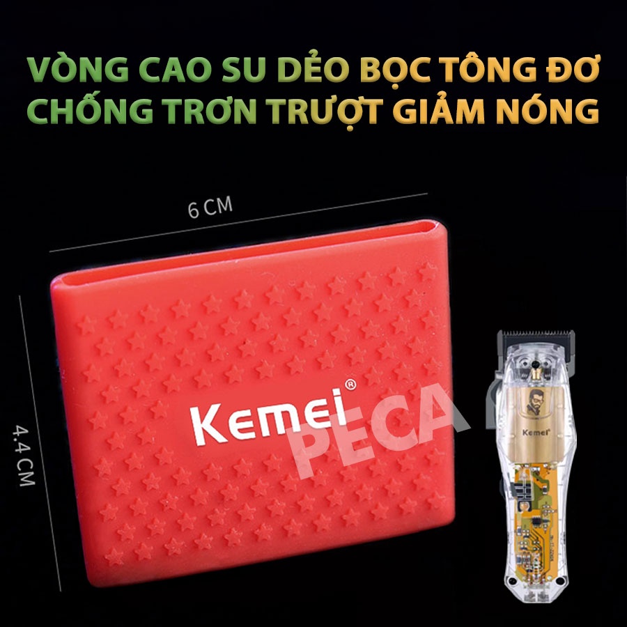 Tông đơ cắt tóc chuyên nghiệp Kemei KM-NG203 sạc nhanh USB công suất mạnh có thể dùng cạo tóc/ fade tóc- Hàng chính hãng