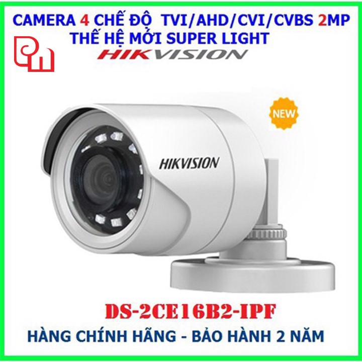 Camera HIKVISION DS-2CE16B2-IPF Full HD 2.0 Megapixel- BH 24 tháng chính hãng - DS-2CE16B2-IPF