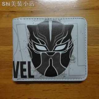 Hoạt Hình Ví Ngắn In Hình Báo Đen Xanh Lá Kiểu Marvel Dễ Thương