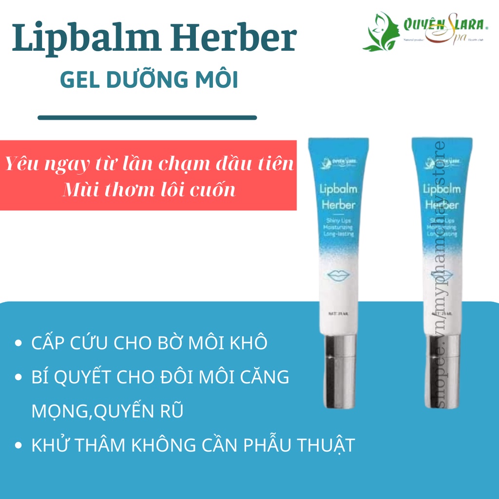 Dưỡng Môi Lipbalm Herber Quyên Lara Giúp Dưỡng Ẩm,Làm Dịu Mềm Và Hồng Môi Chống Khô Nẻ 25ml