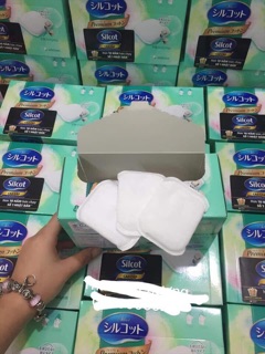 BÔNG TẨY TRANG SILCOT HỘP 82 miếng