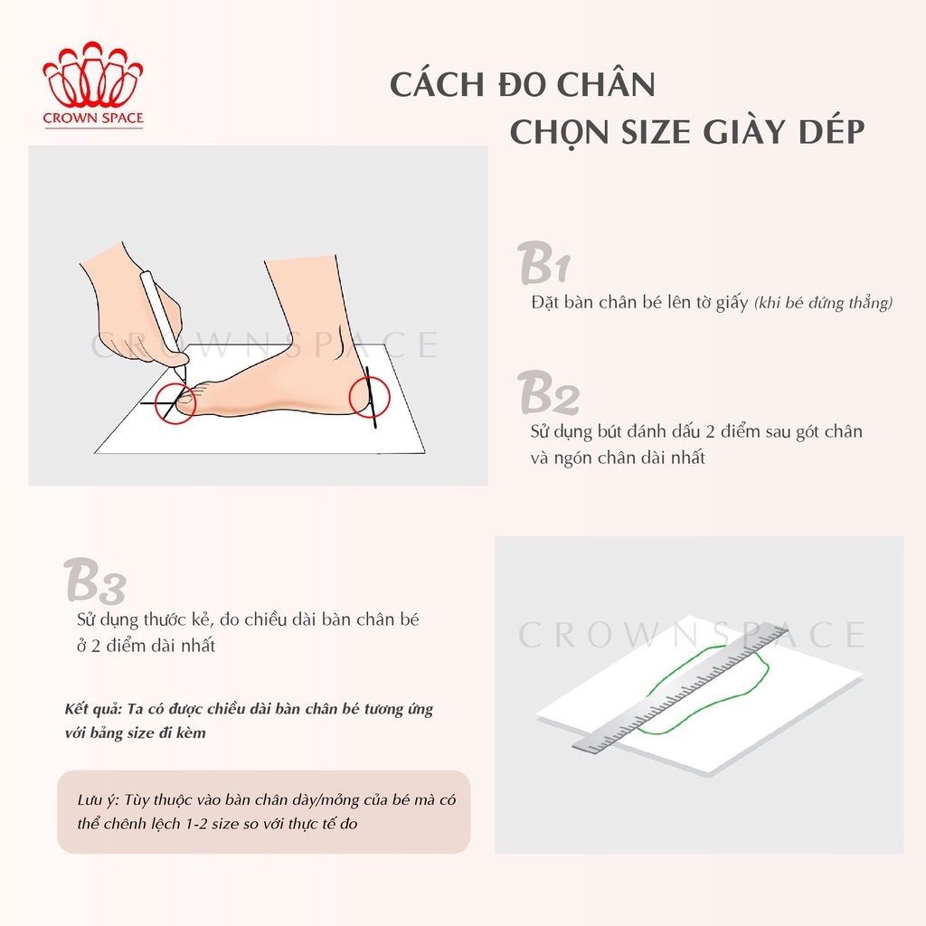 Giày Tập Đi Bé Gái Chính Hãng Royal Baby CrownSpace 051_1106