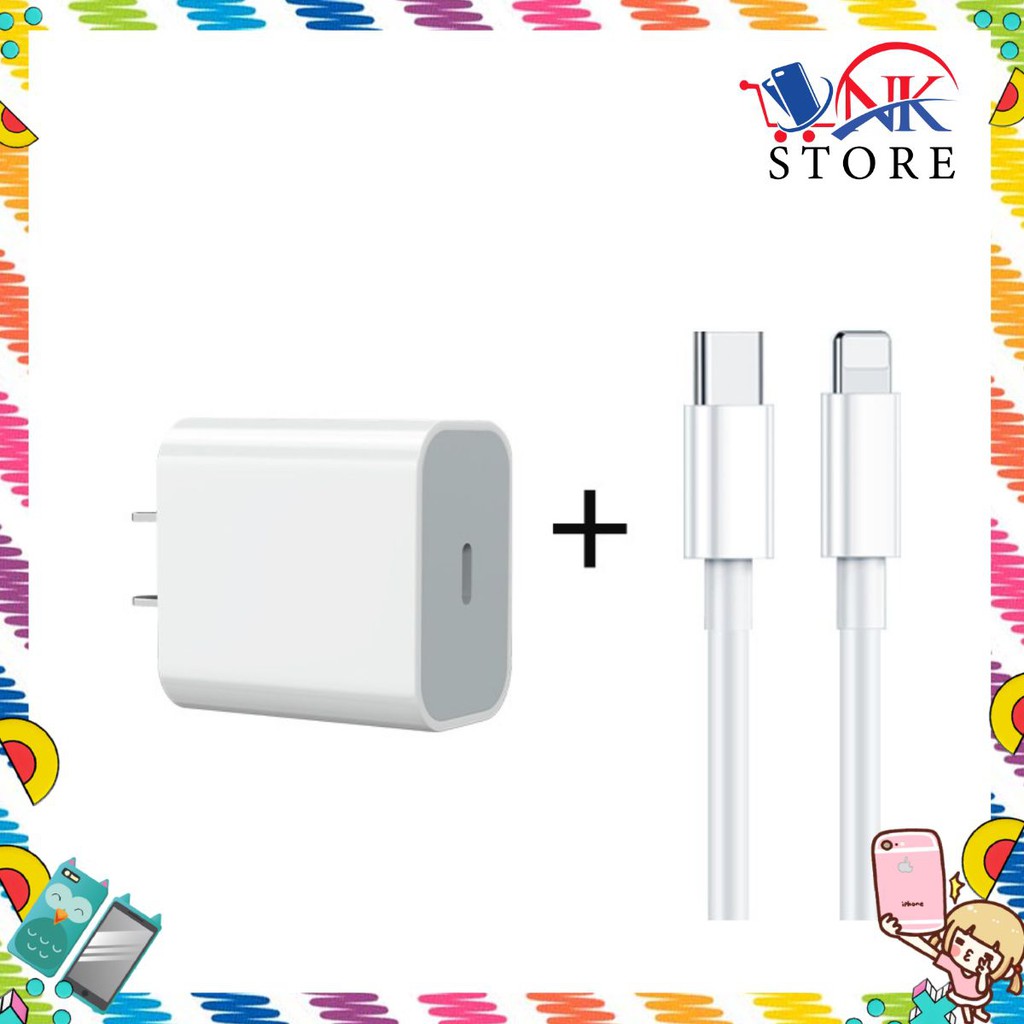 📱 Sạc nhanh iphone (Củ PD 20W+Cáp Type-C to Lightning) cho 6s/6splus/7/7plus/8/8plus/x/xr/xs/11/12/pro/max-Awifi L3-5