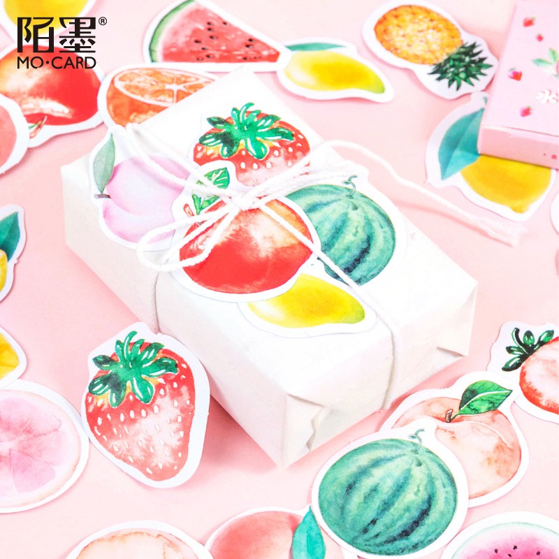 Bộ sticker/ Hình dán Họa Tiết Hình Trái Cây (46 Hình)
