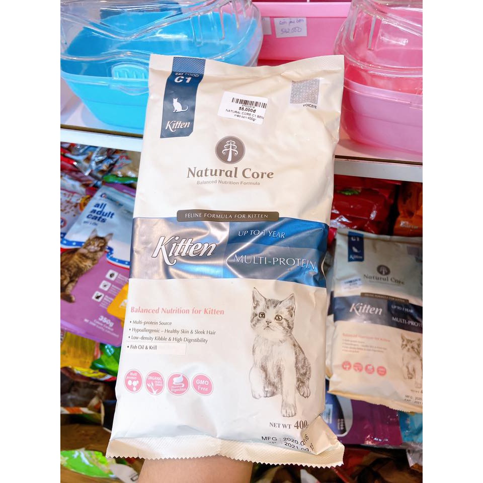 THỨC ĂN HẠT NATURAL CORE C1 BENE KITTEN CHO MÈO CON 400gr
