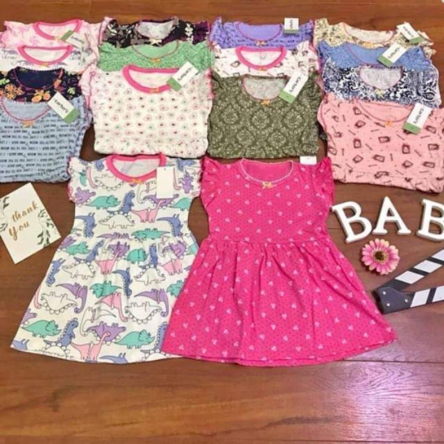 Váy bé gái thun cotton hàng xuất cực xinh