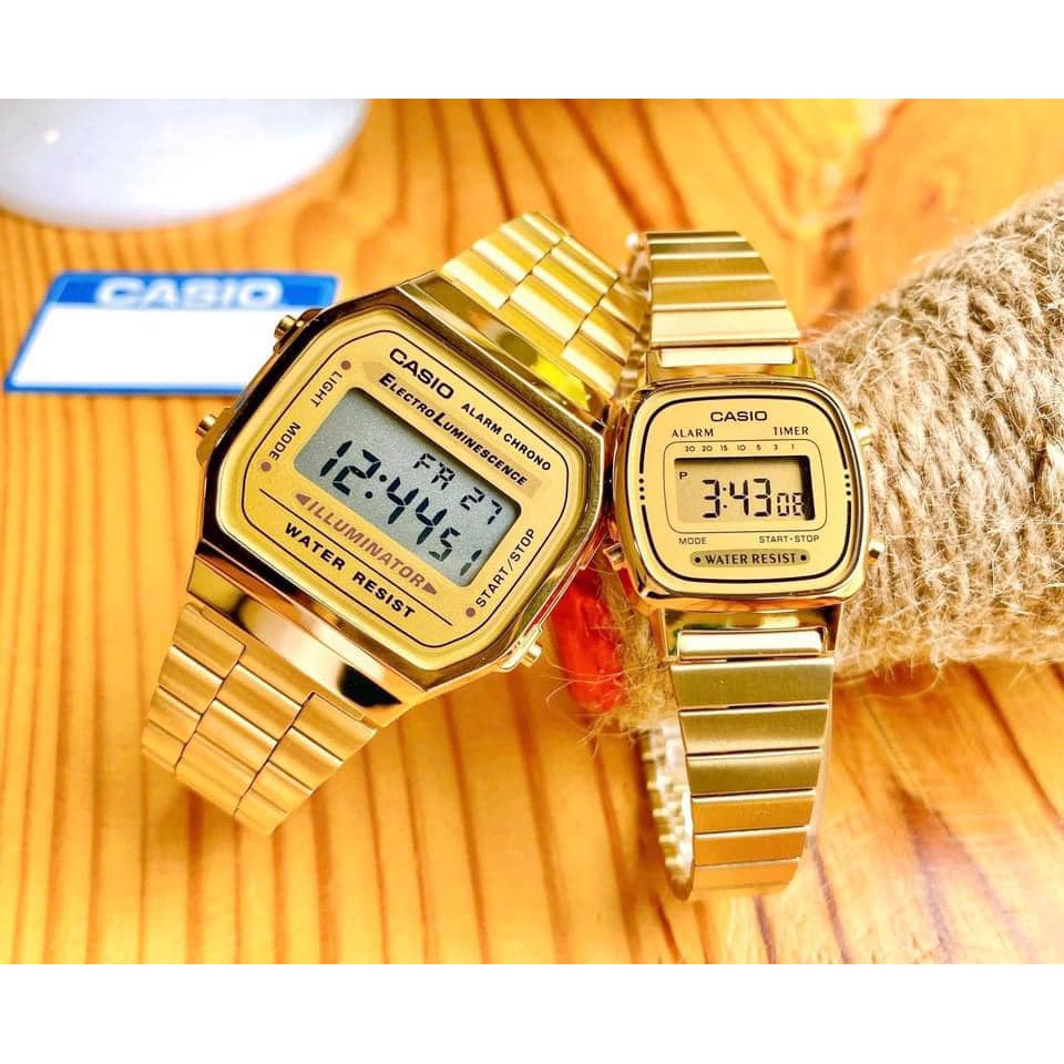 Đồng Hồ Đôi Casio A168WG-9WDF Và LA670WGA-9DF