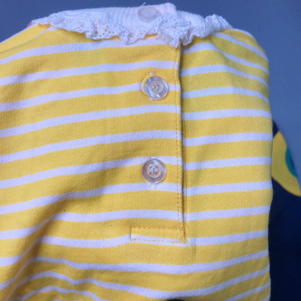 Bộ nỉ da cá Allo Lugh áo kẻ vàng quần xanh than Nga Fish B8NK5