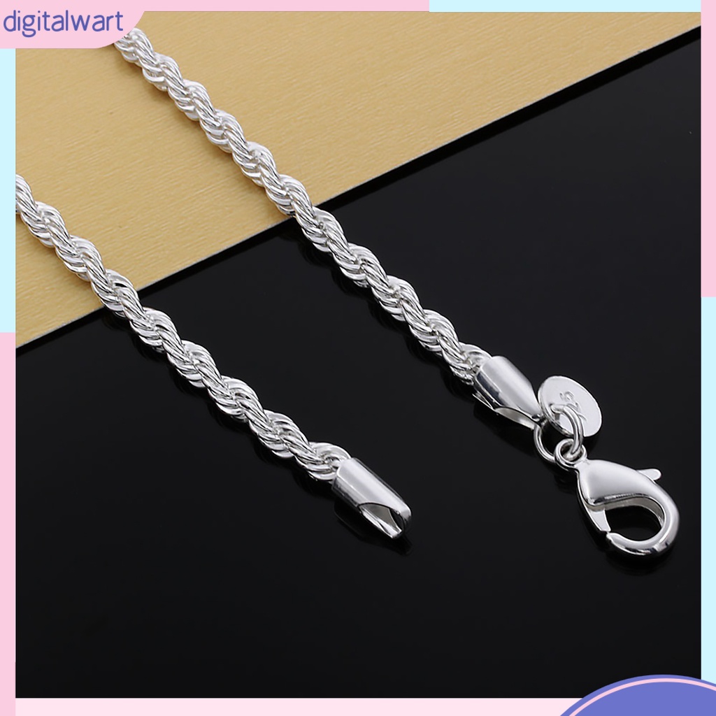 Vòng tay mạ bạc thiết kế dạng xoắn thanh lịch dành cho nữ