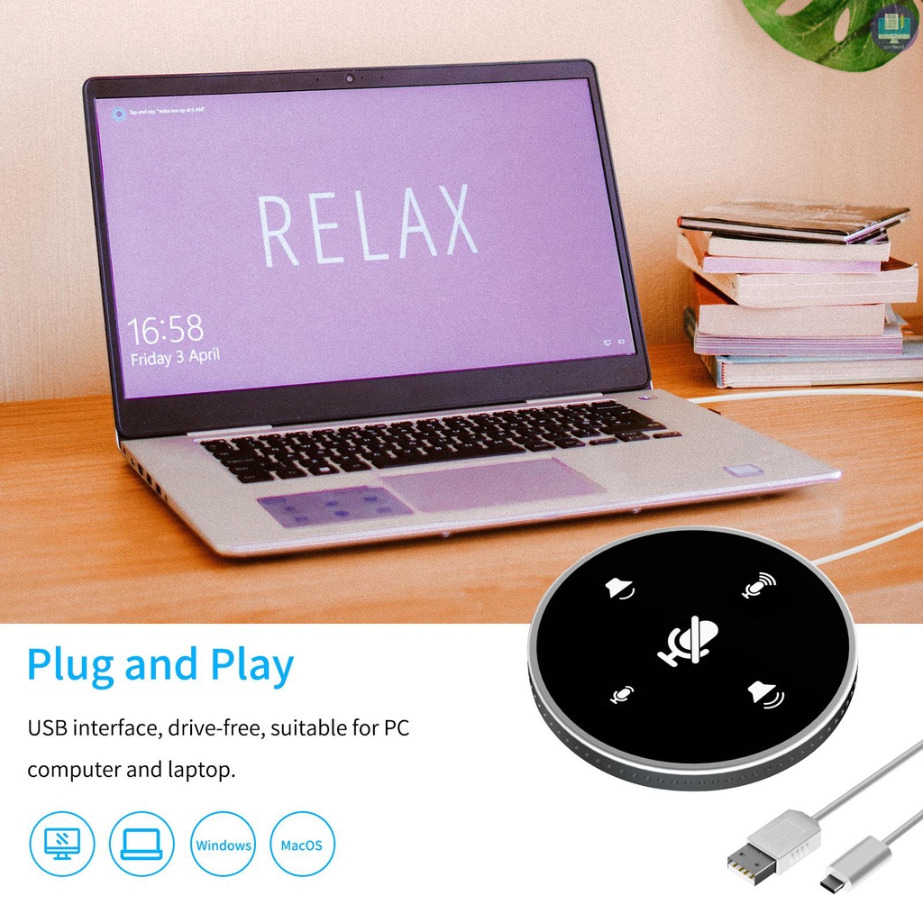 Gm Loa Usb Để Bàn Xoay 360 Độ Có Chức Năng Điều Chỉnh Âm Lượng Cho Pc Laptop | BigBuy360 - bigbuy360.vn