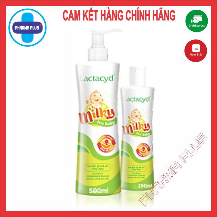 Sữa tắm gội Lactacyd Milky 500ml có vòi, Lactacyd Milky 250ml