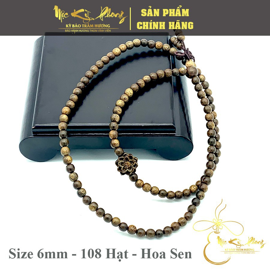 Vòng Tay Trầm Hương [Mộc Kỳ Phong] Nam Nữ Chuỗi 108 Hạt, Size 4mm, 6mm, 8mm, Vòng Tay Tự Nhiên Cao Cấp, Bảo Hành Mùi