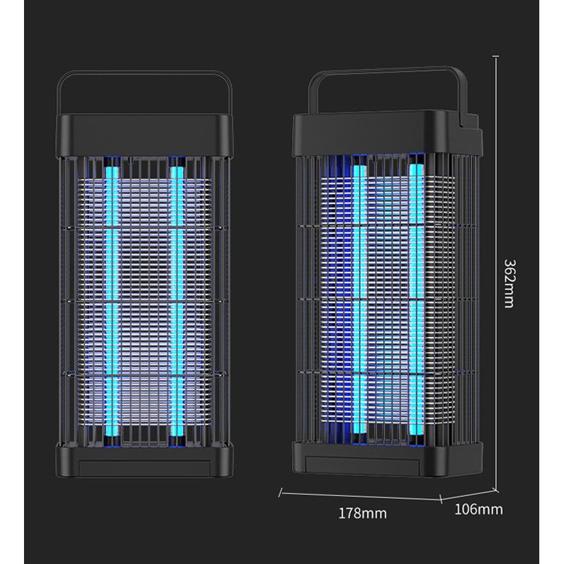 Đèn Bắt Muỗi Và Diệt Côn Trùng Công Suất Lớn 16W, Công Nghệ Ánh Sáng Sinh Học – Phiên Bản Cao Cấp
