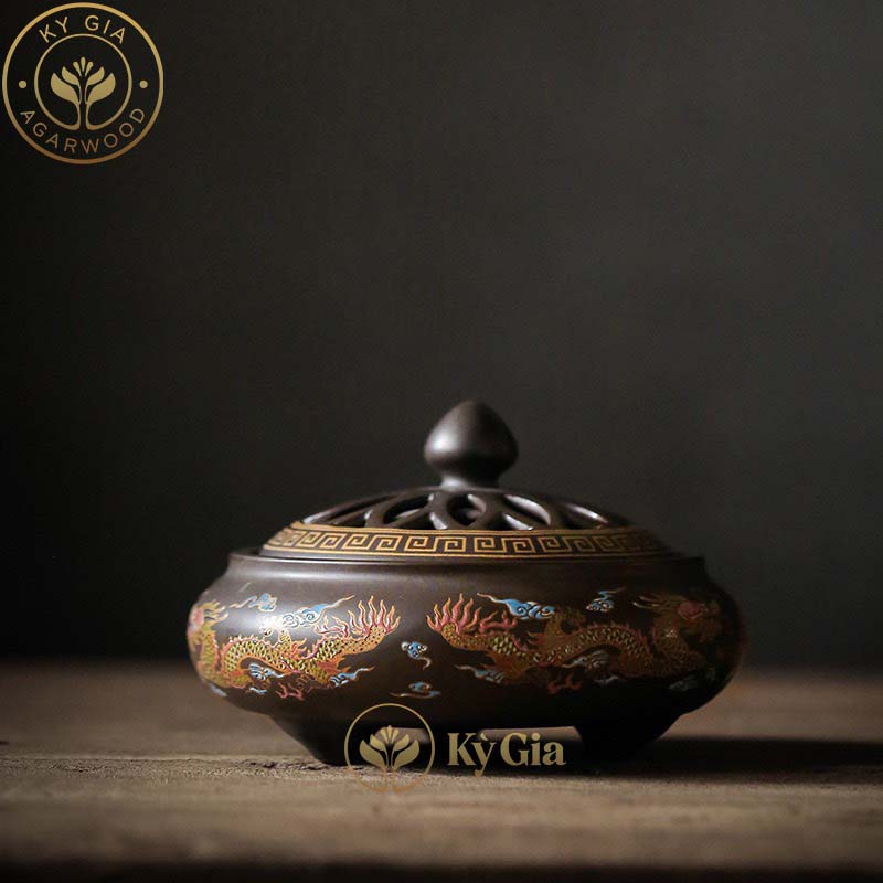 Lư Đốt Nhang Trầm Kỳ Gia