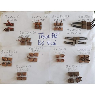 than đề oto (chổi than đề) - giá 1 bộ 4 cái - nhiều kích cỡ