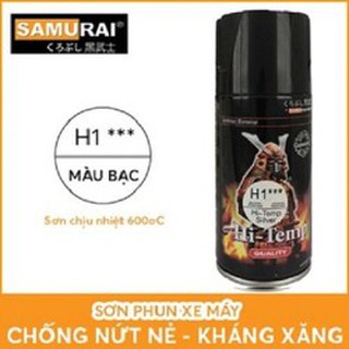Sơn xịt samurai chịu nhiệt h1 màu bạc