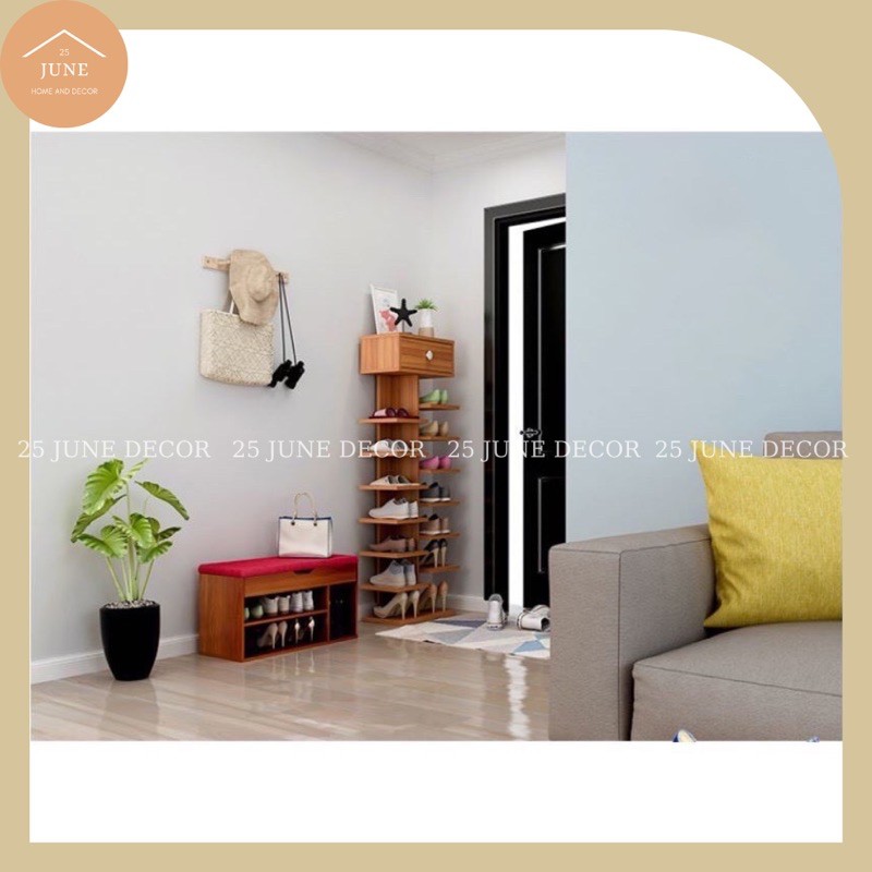 Kệ Để Giày 🌟 FREESHIP 🌟 Kệ giày gỗ hình cây cực tiện ích tiết kiệm không gian - 25 June Decor