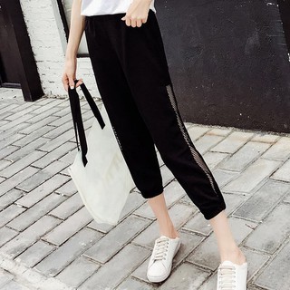 Quần jogger thể thao nữ phối lưới