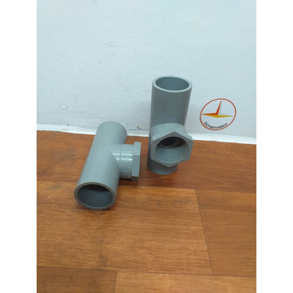 Tê ren trong PVC 34 Hoa Sen