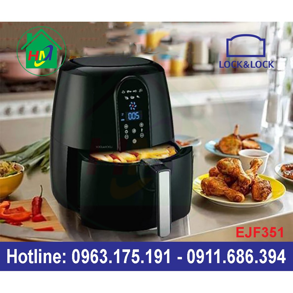 Nồi Chiên Không Dầu Lock & Lock 5.2L EJF351