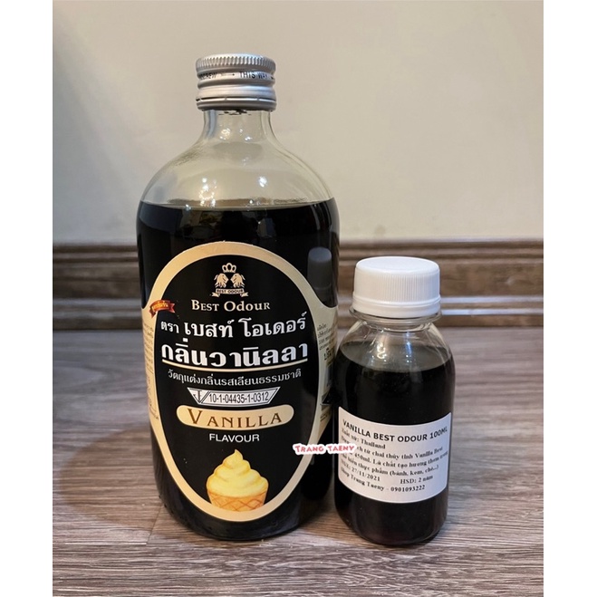 Hương vani nước Best Odour 100ml / Tinh dầu vanilla (Tách từ chai 450ml)
