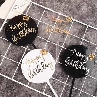 Que Cắm Trang Trí Bánh Chữ Happy Birthday Xinh Xắn