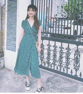 Đầm maxi hoa