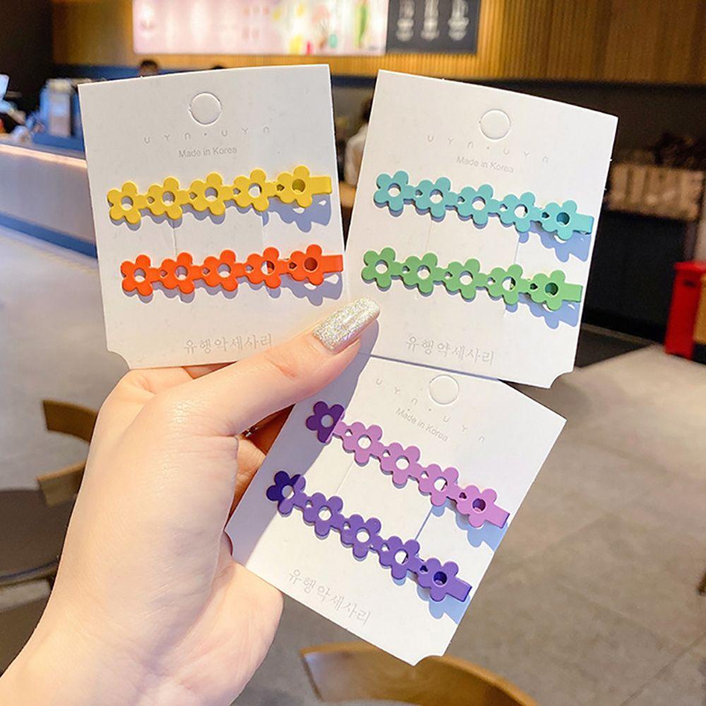 Kẹp Tóc Đính Hoa Màu Sắc Ngọt Ngào Cho Nữ