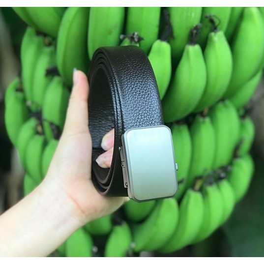 Thắt lưng da nam 3,5cm, khóa tự động, bền bỉ và sang trọng màu nâu và đen