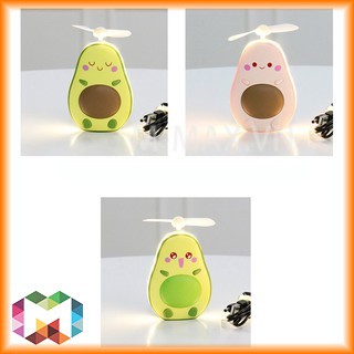 Quạt mini cầm tay hình quả bơ dễ thương tiện dụng | BigBuy360 - bigbuy360.vn