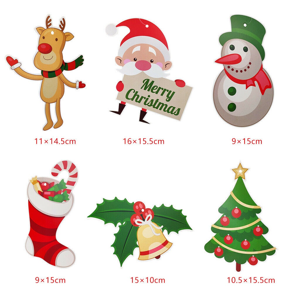 Set 6 / 12 Dây Lá Nhôm Xoắn Treo Trần Trang Trí Giáng Sinh